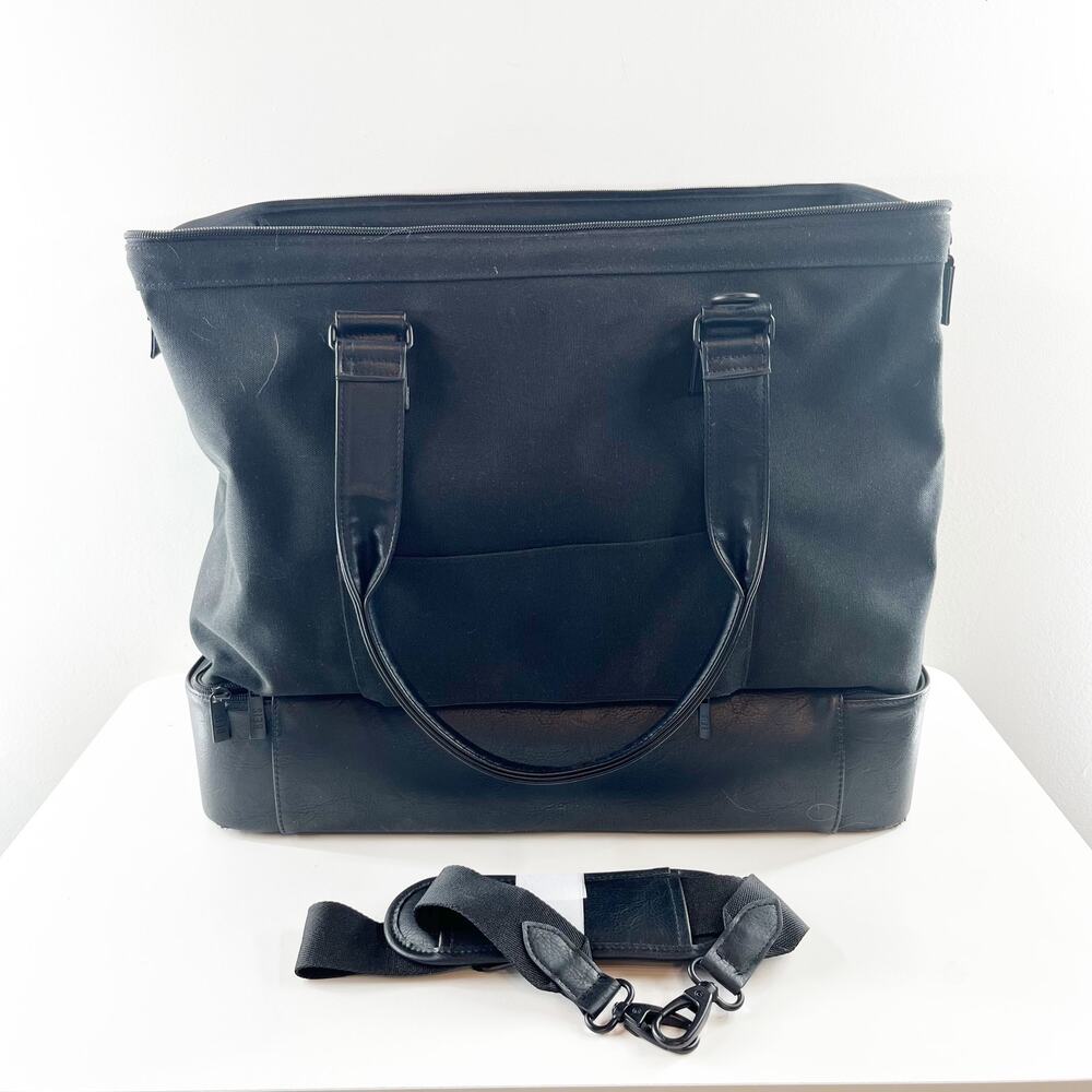 Beis Weekender Travel Overnight Carry On Bag Black - Picture 3 of 9